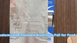 Feuille d'aluminium gaufrée personnalisée pour les aliments