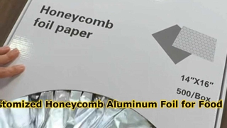 Customer-customized honeycomb aluminum foil for food packaging