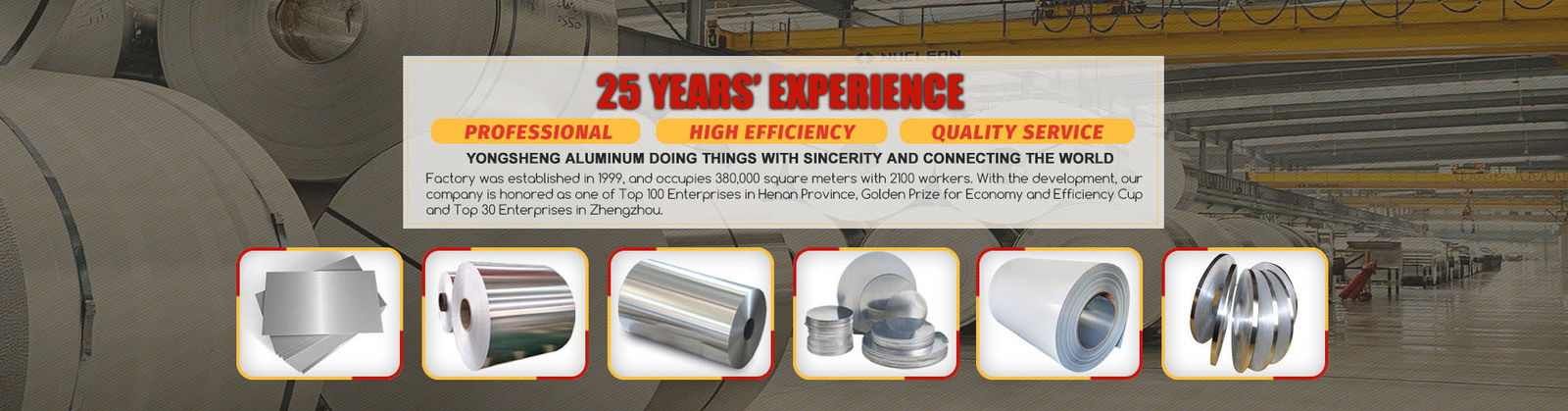 Bobine en aluminium enduite de couleur