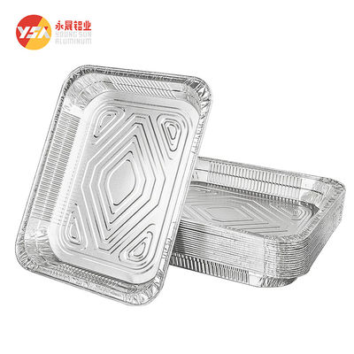 Custom Disposable Aluminum Foil Container And Lids Printing 450ml