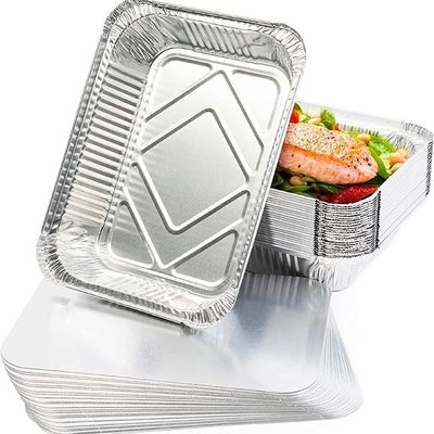 3004 Aluminium Foil Lunch Box Container Lids For Round Food Packaging