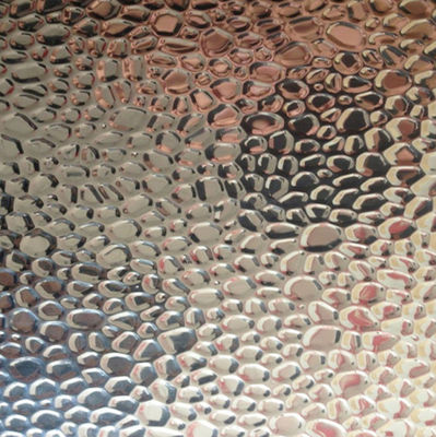 Peau d'orange Stuc marteau Pebble en relief miroir Reflecteur feuilles d'aluminium