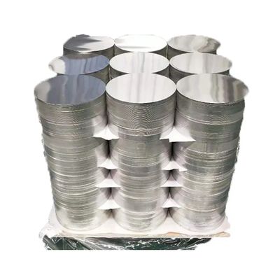 Emballage en bois Disque en aluminium 1050 80-1000 mm Dimensions industrielles sur mesure Haute planéité Bords sans bavures Qualité alimentaire