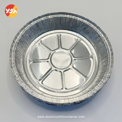 1L Pans ronds en aluminium Pans peu profondes en feuille d'aluminium plateau de récipient rond