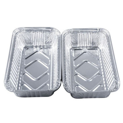 6.8 Oz mini-coupe rectangulaire en papier d'aluminium jetable