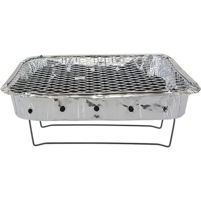Outils de barbecue à l' extérieur jetables pour pique-nique Plateau de barbecue en aluminium