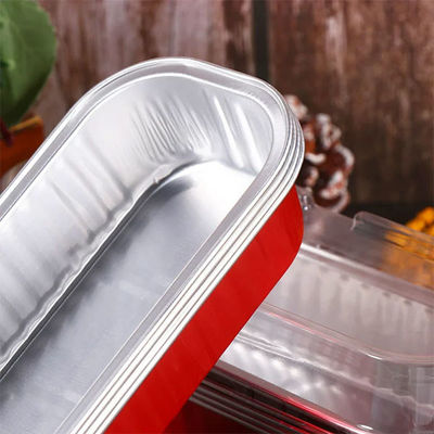 7oz plain papier murale tasse de gâteau jetable plateau de cuisson rectangulaire contenant en papier d'aluminium