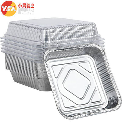 8x8 Pan de pain carré Pan d'aluminium Foil de gâteau 8x8 pouces cuisson