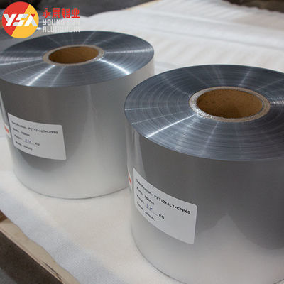 Film d'emballage laminé en feuille d'aluminium CPP/AL/PET à trois couches