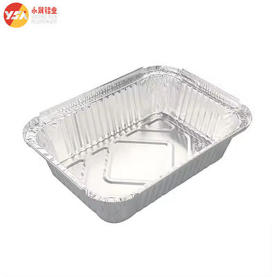 Boîtes à repas jetables en papier d'aluminium écologiques et hygiéniques