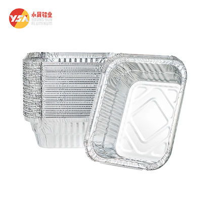Le récipient en feuille d'aluminium de grande capacité de 450 ml est recyclable