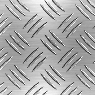 Les tôles en aluminium diamanté 1050 3003 4 x 8 avec feuille d'aluminium laminée sont principalement utilisées comme matériaux antidérapants et décoratifs.