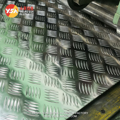 Marine Grade 5083 5052 Anti-Slip Aluminum Checkered Plate 5 Bar Weldable Tread Sheet 4x8 Corrosion Resistant Flooring
