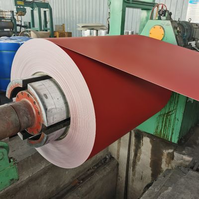 La bobine en aluminium enduite enduite d'une première couche de peinture de couleur en aluminium de bobine a peint le plat en aluminium de feuille