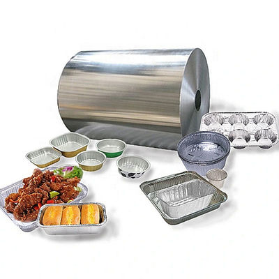 Foil d'aluminium pour ménage 8011 Jumbo Roll 12-40 microns Foil d'emballage de cuisine résistant à l'humidité